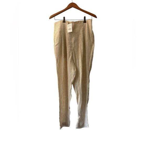 NWT Free People “See You Again” Smocked Pants – Warm Sands, Size M - Picture 3 of 9